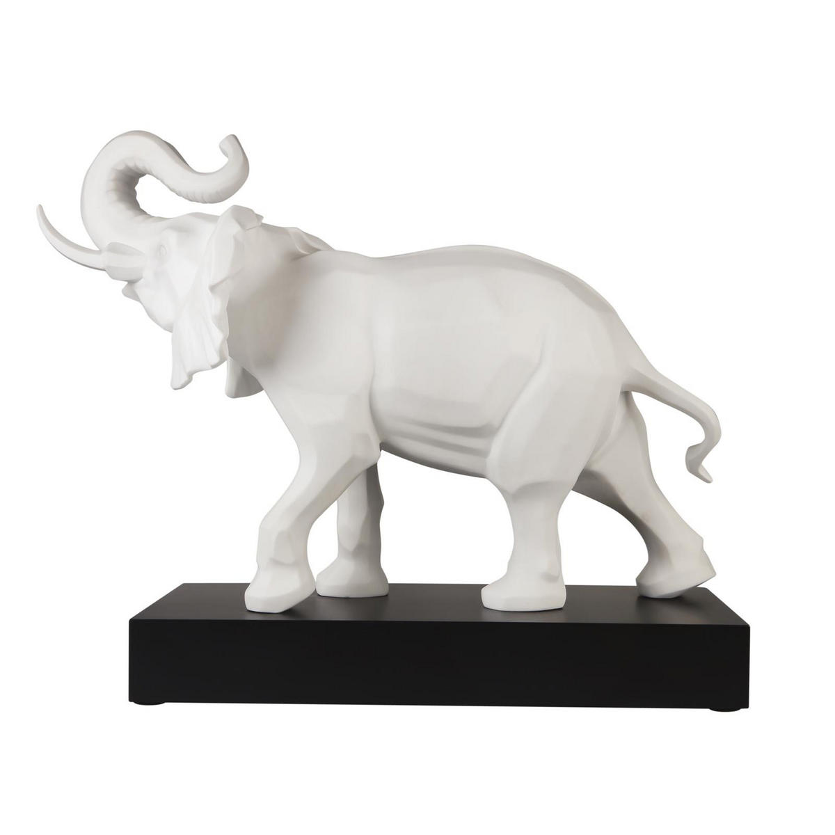 DEKOFIGUR ELEFANT Studio 8 Serengeti weiß 54 cm - Weiß, Keramik (22/43/54cm) - Goebel