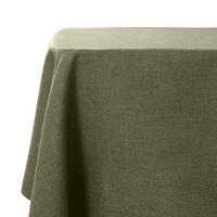 TISCHDECKE Abwaschbar Mossgrün 120 x 160 cm Leinenoptik - Olivgrün, Textil (160/120/1.5cm)