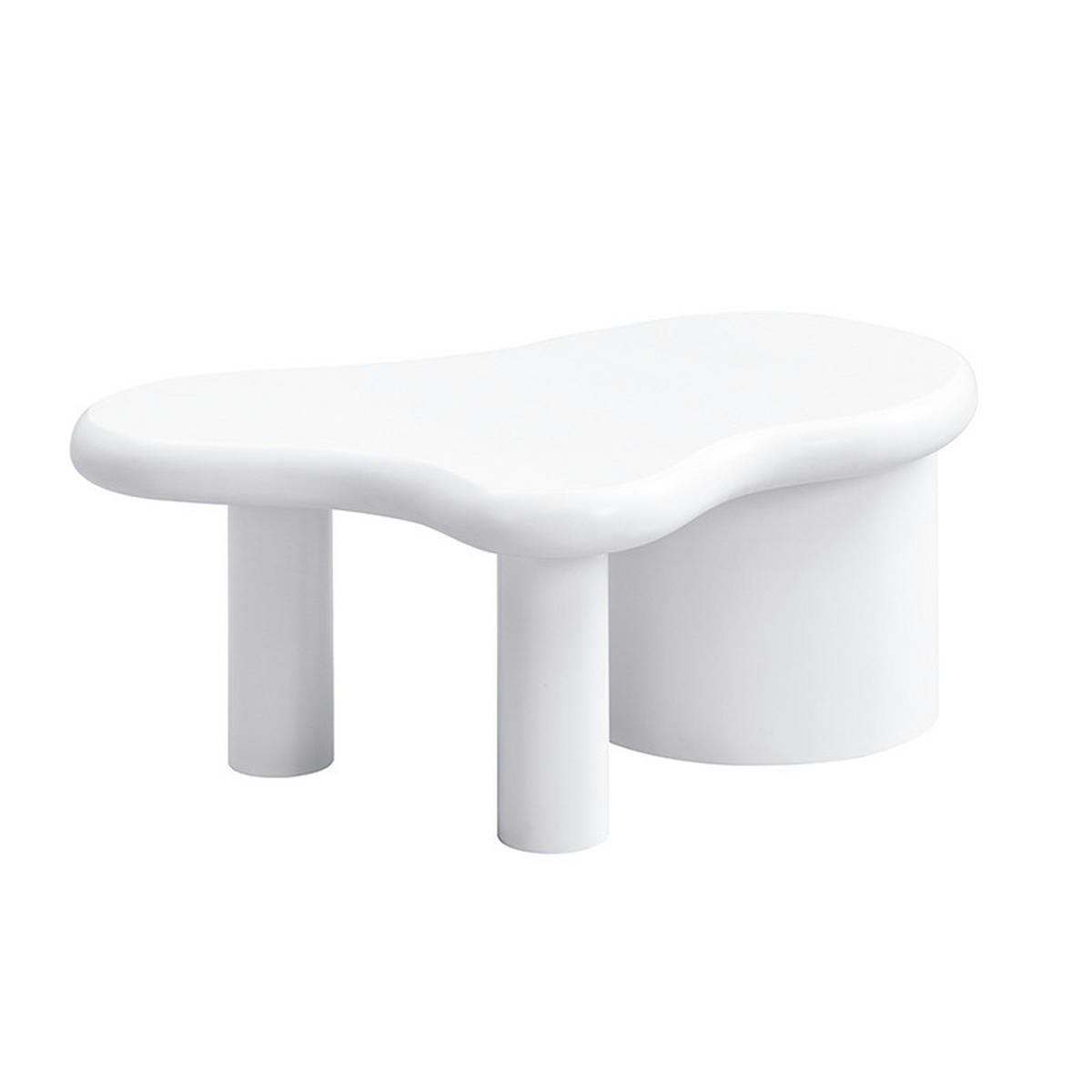 COUCHTISCH Weiß 97/64/42 cm - Weiß, Holzwerkstoff (64/97/42cm) - PANGIVO