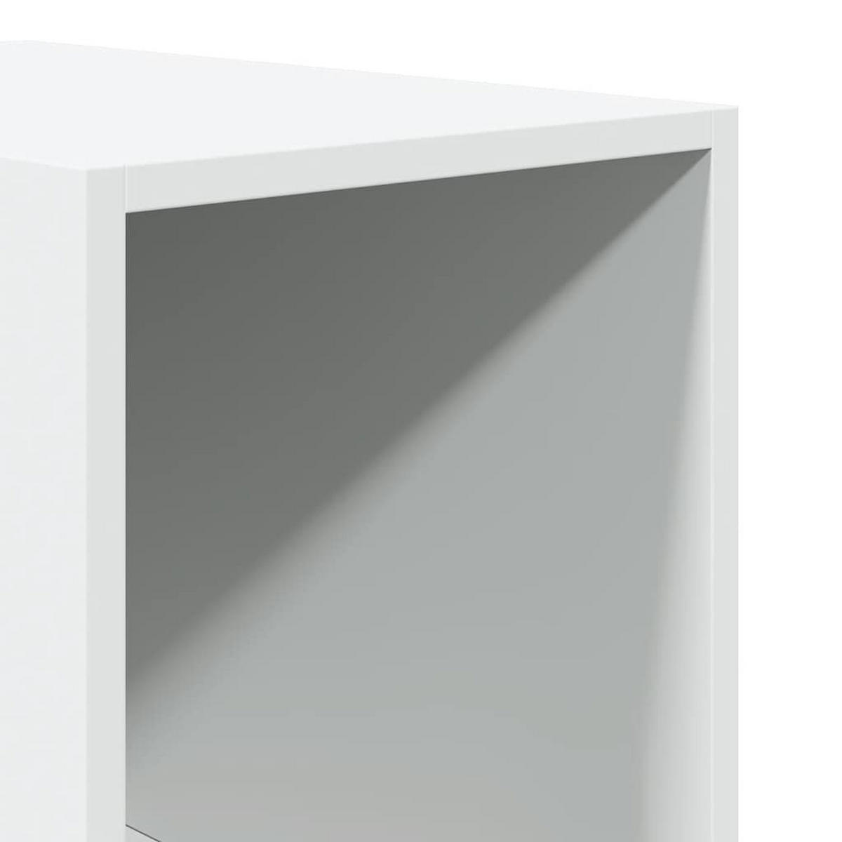 KLEIDERSCHRANK mit 5 Fächern 30/50/200 cm aus Holzwerkstoff Weiß - Weiß, Holz (30/200/50cm) - vidaXL