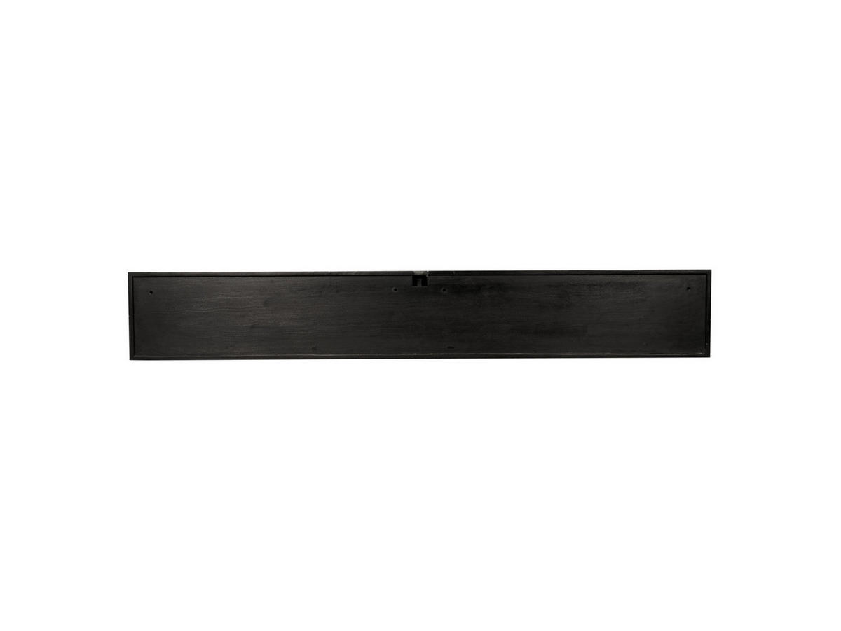 LOWBOARD Dimora Mangoholz 200 cm / 35 cm Schwarz - Schwarz, Holz (200/30/35cm) - Villa Möbel