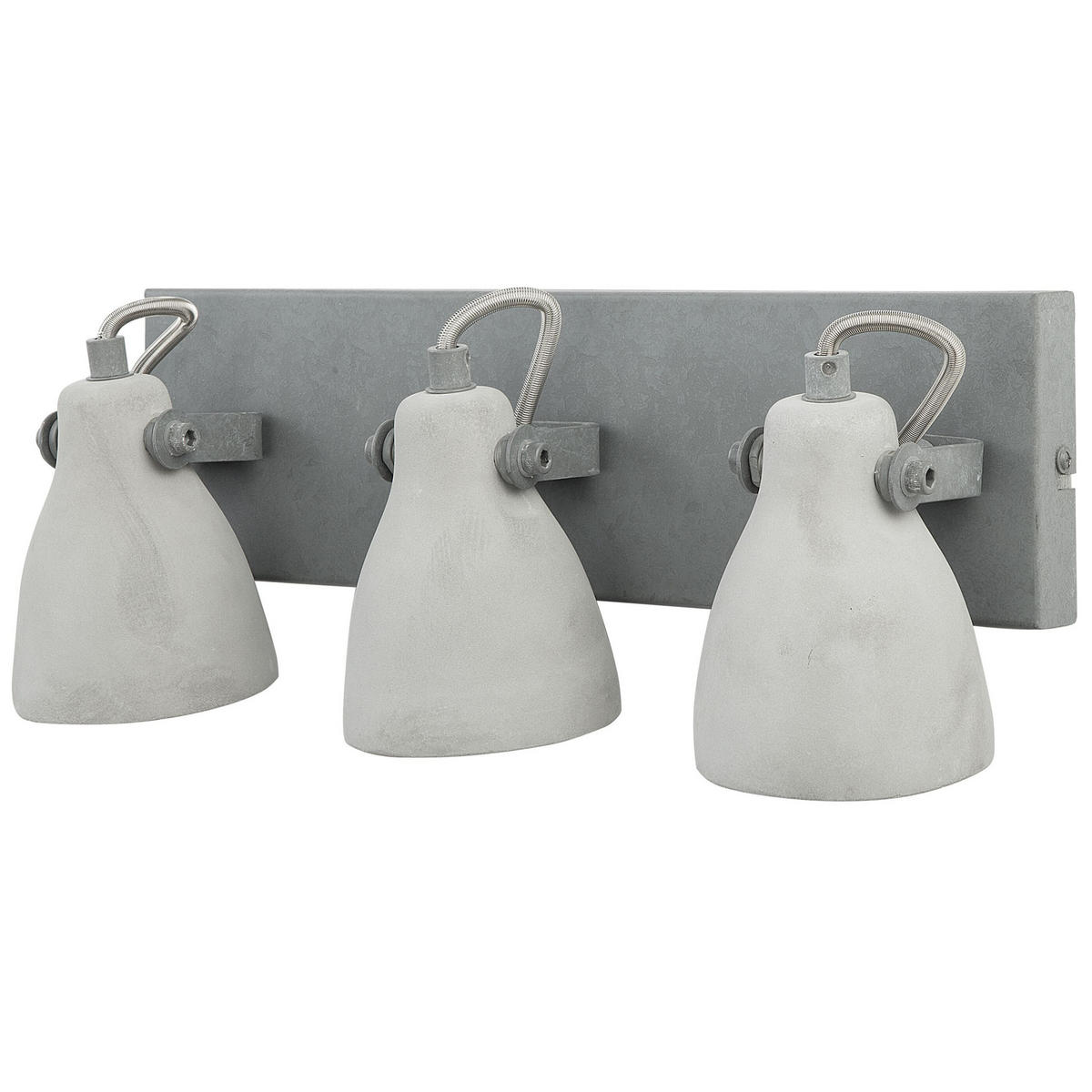 WANDLEUCHTE Mistago 36/15/10 cm - Grau, Stein (36/10/15cm) - Beliani