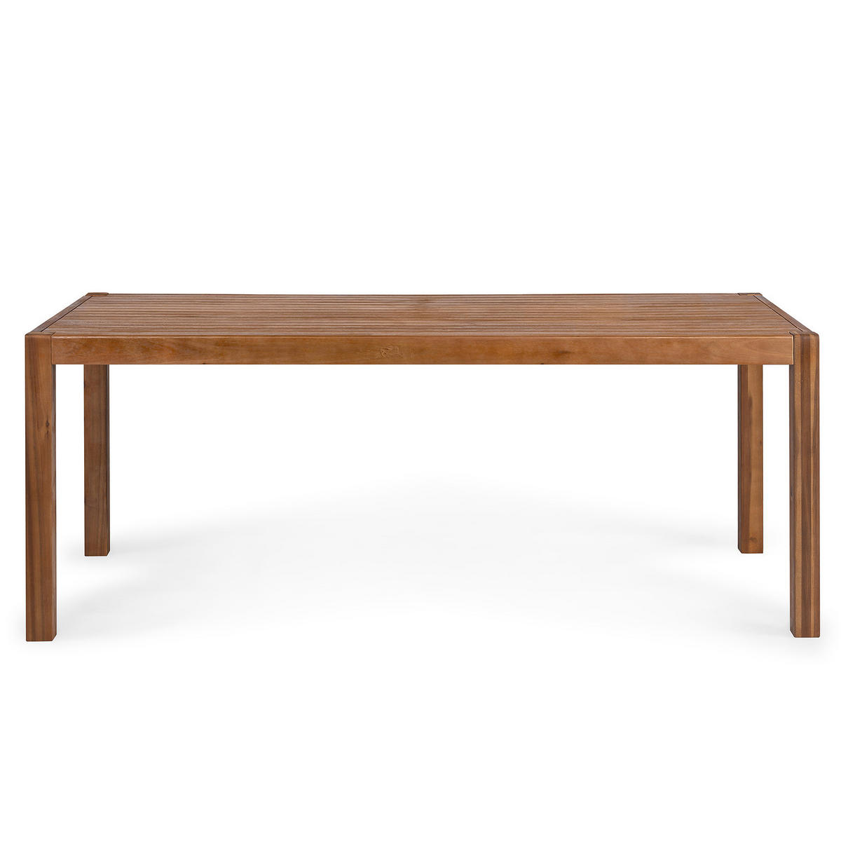 MASSIVER GARTENESSTISCH - Akazie massiv - Braun/Akaziefarben, Holz (85/180/72cm) - home24