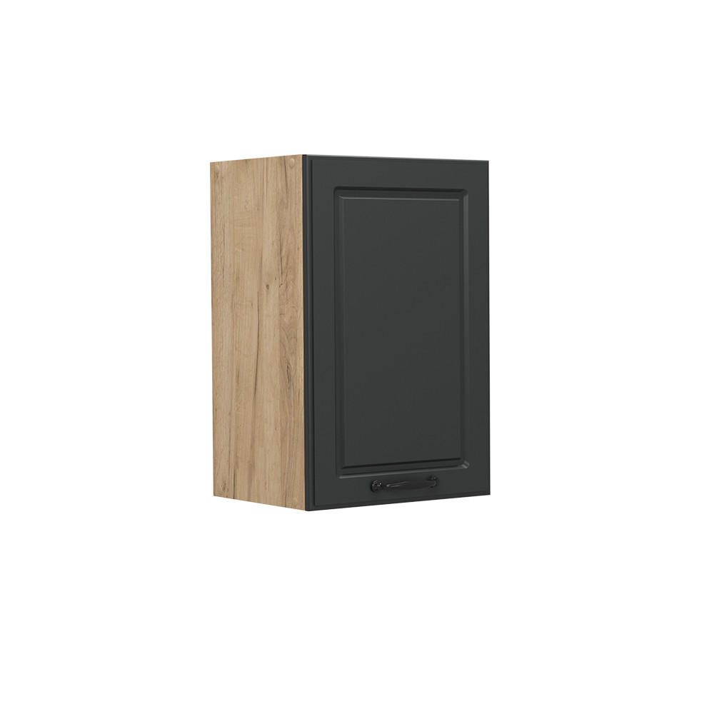 HÄNGESCHRANK R-Line Anthrazit Landhaus 40 cm - Honigeiche/Anthrazit, Holzwerkstoff (40/60/31cm) - Vicco