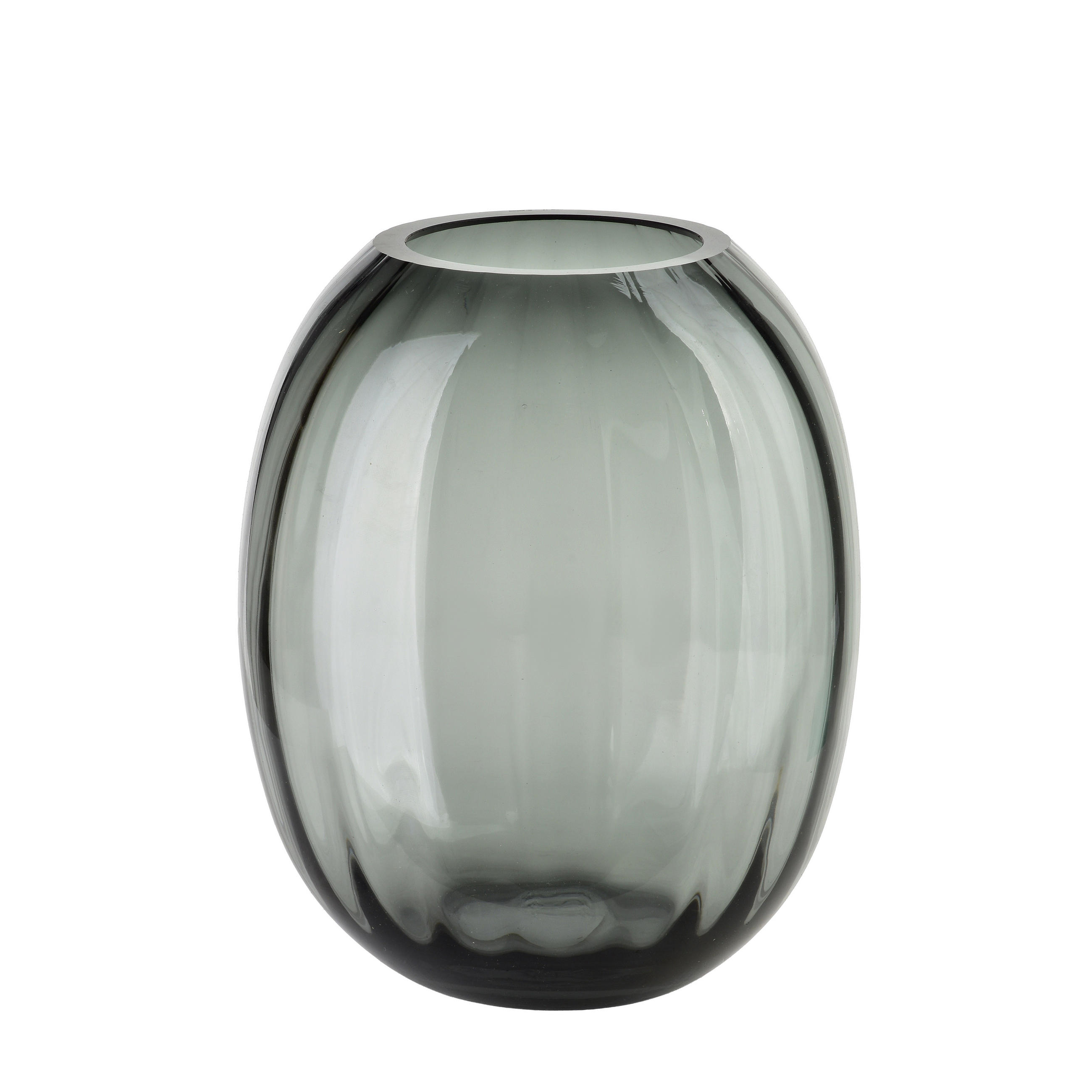 VASE Serenite Grau 14xh20 cm Glas - Grau, Glas (20cm) - Mondex