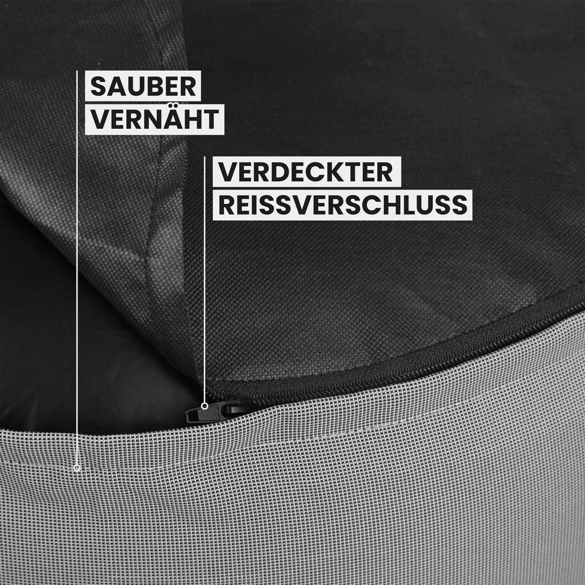 PALETTENKISSEN-SET ( Sitz- und Rückenkissen ) Hellgrau Sitzkissen ( Ø54x26cm ) - Hellgrau, Textil (54/26/54cm) - Arsvita