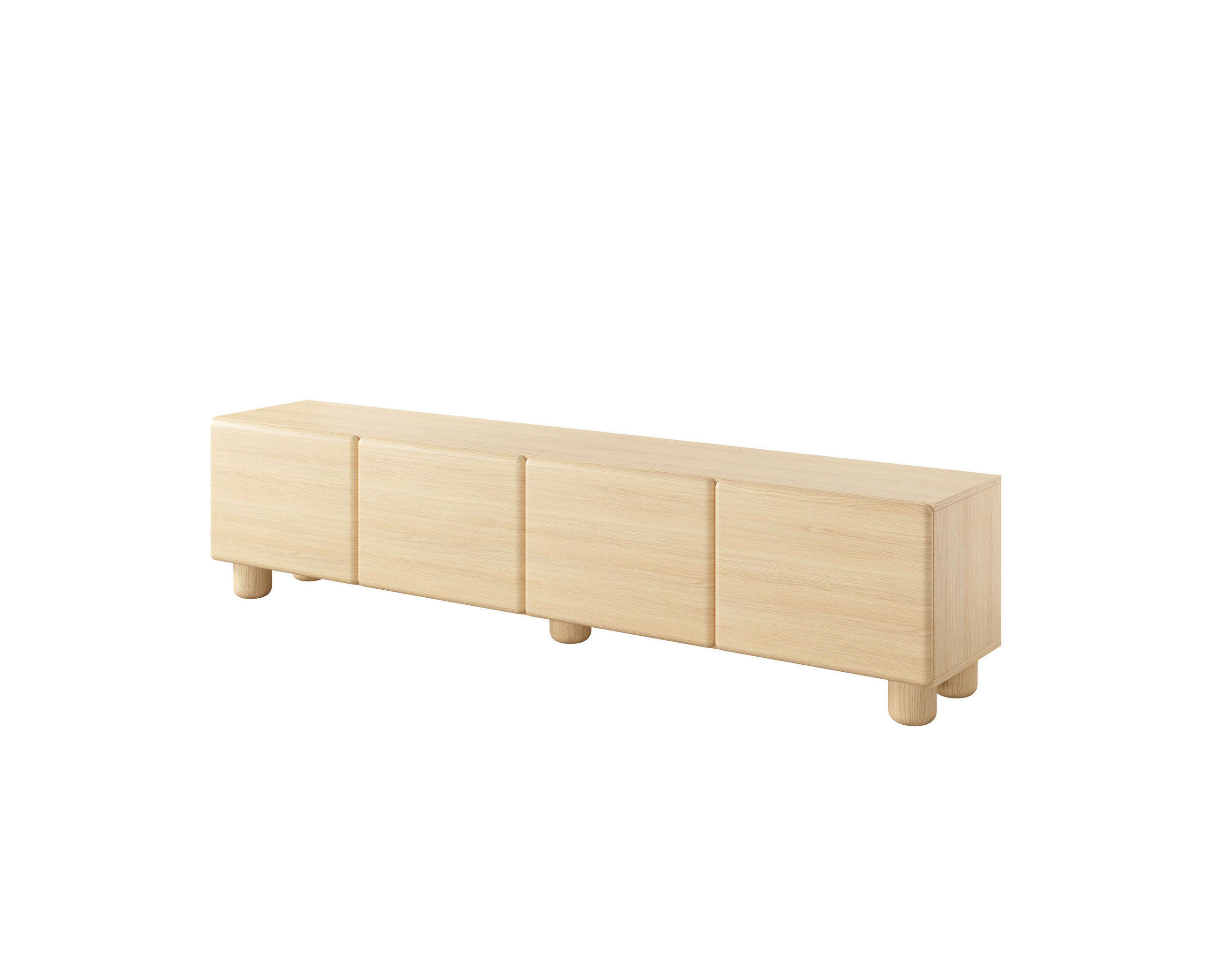 TV-SCHRANK: Vicenza-Eiche, 199,7 x 46,7 x 38 cm - Eichefarben, Holzwerkstoff (199.7/46.7/38cm) - 3XE LIVING