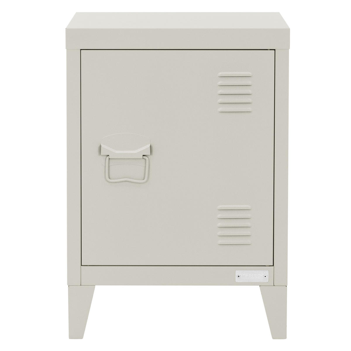 NACHTTISCH Hellgrau 40x30x58 cm aus Stahl - Hellgrau, Metall (40/58/30cm) - ML-DESIGN