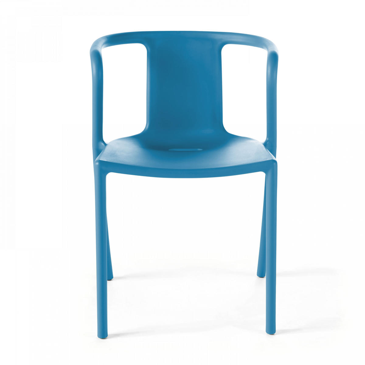 GARTENSTUHL, Blau - Blau, Kunststoff (60/80/60cm) - Oviala