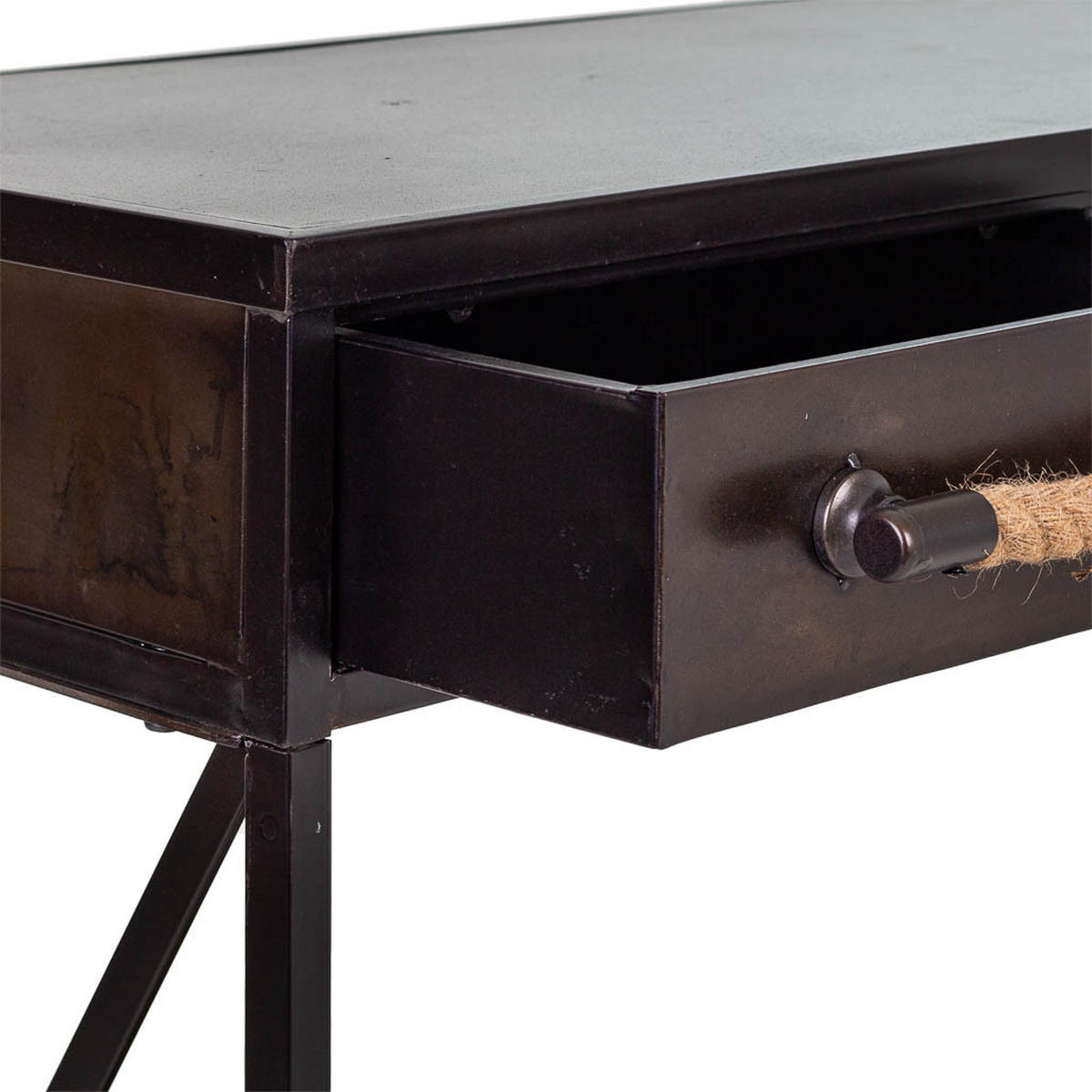 KONSOLE aus Metal 125x42x81 cm - Braun, Metall (42/125/81cm) - Wanderlust