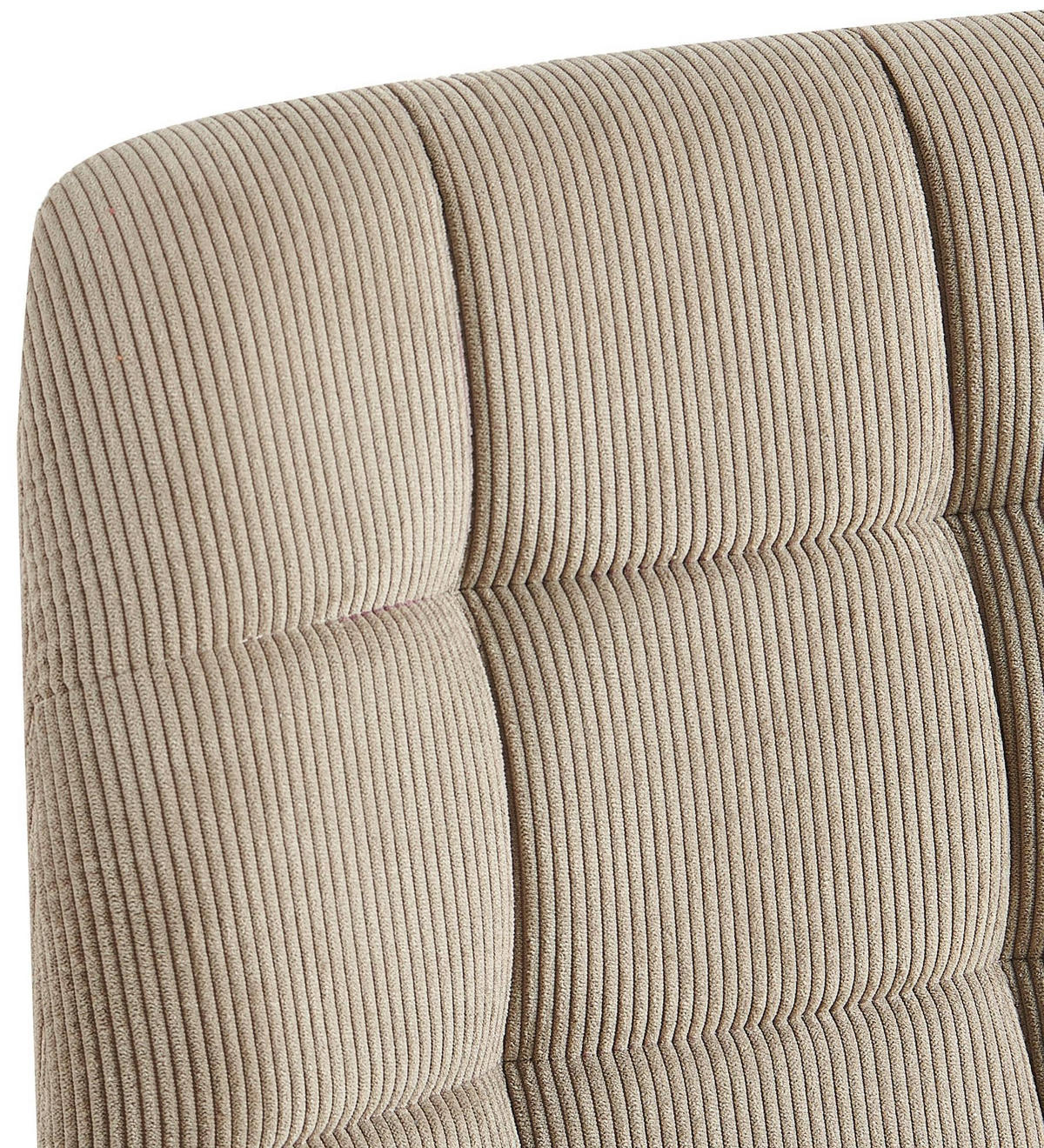 STUHL Cord Taupe - Taupe, Textil/Metall (45/84/55cm) - CLP