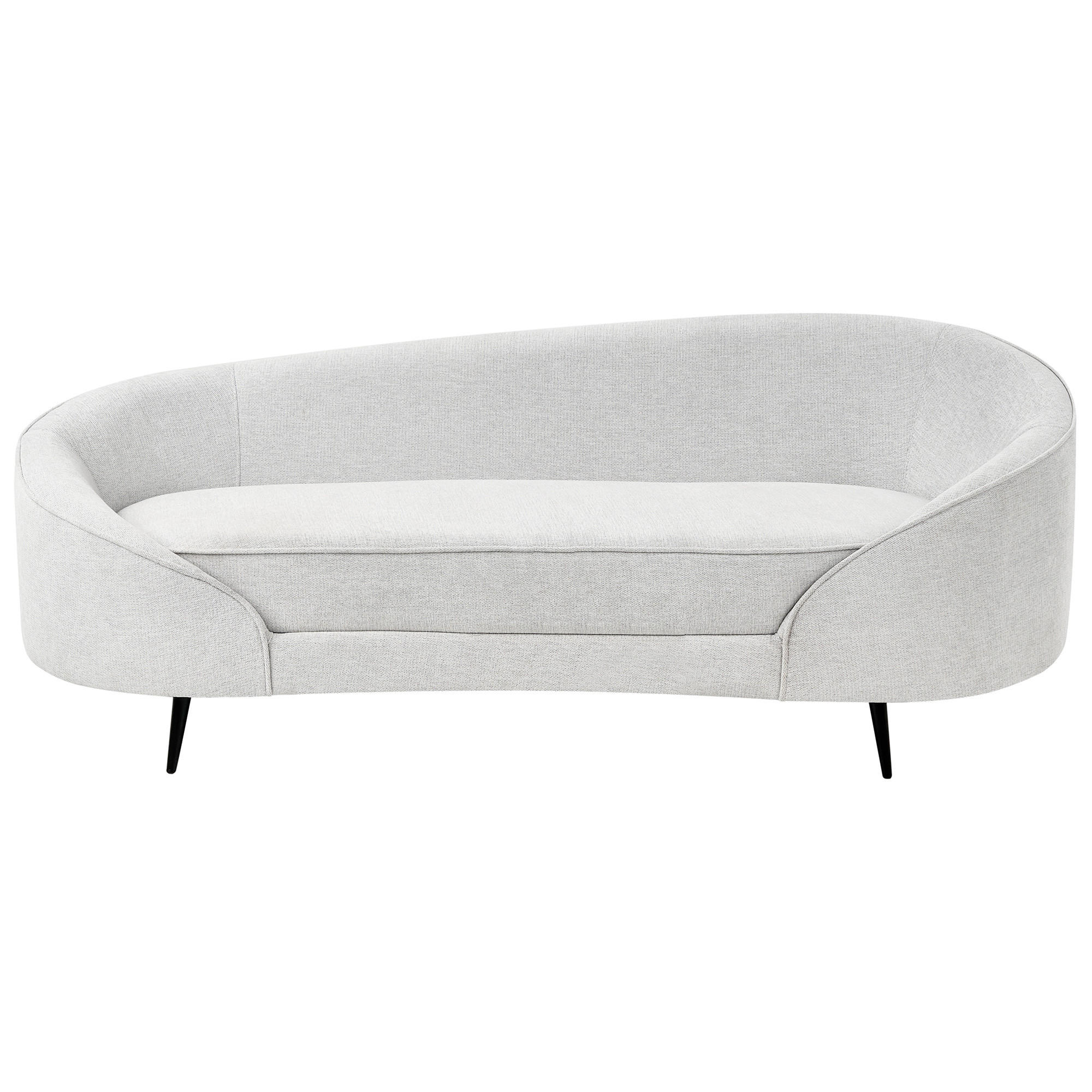 2-SITZER-SOFA Stoff Cremeweiß Savar - Creme/Schwarz, Textil (183/69/84cm) - Beliani