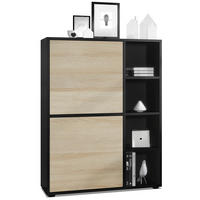 HIGHBOARD Cuba Türen in Eiche sägerau - Eiche San Remo, Holzwerkstoff (79/105.5/35.5cm) - Vladon