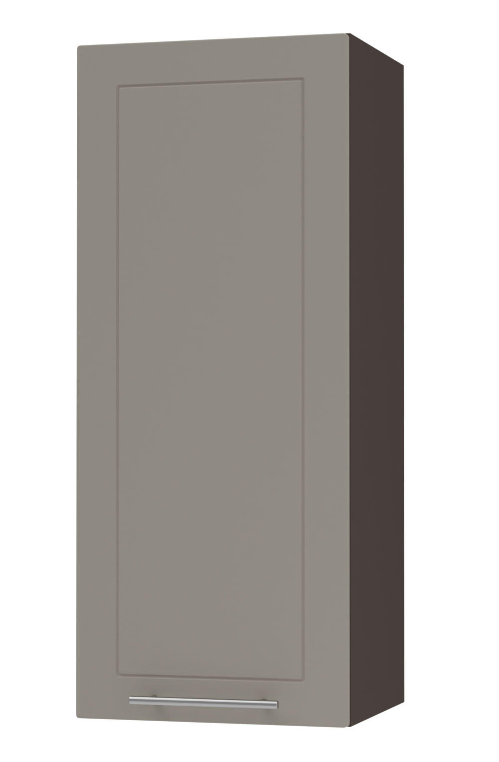 Feldmann-Wohnen Küchenhängeschrank Beige, Dunkelgrau 40x96x32.5 cm