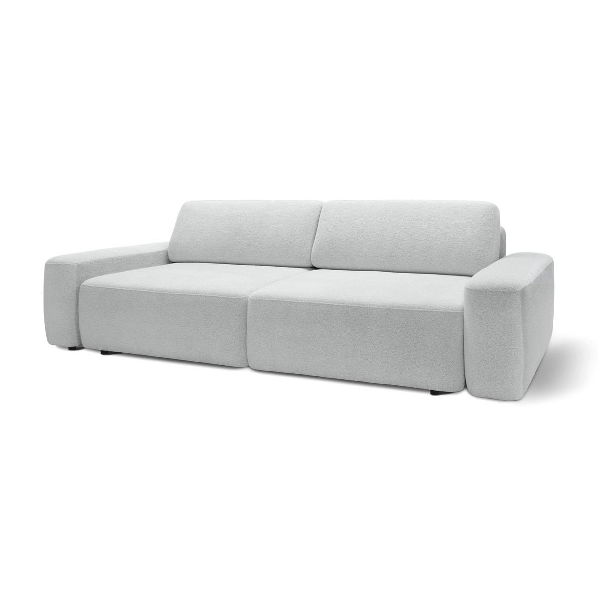 SOFA Bamby Silberfarben - Silberfarben, Textil (276/82/164cm) - Pillovely