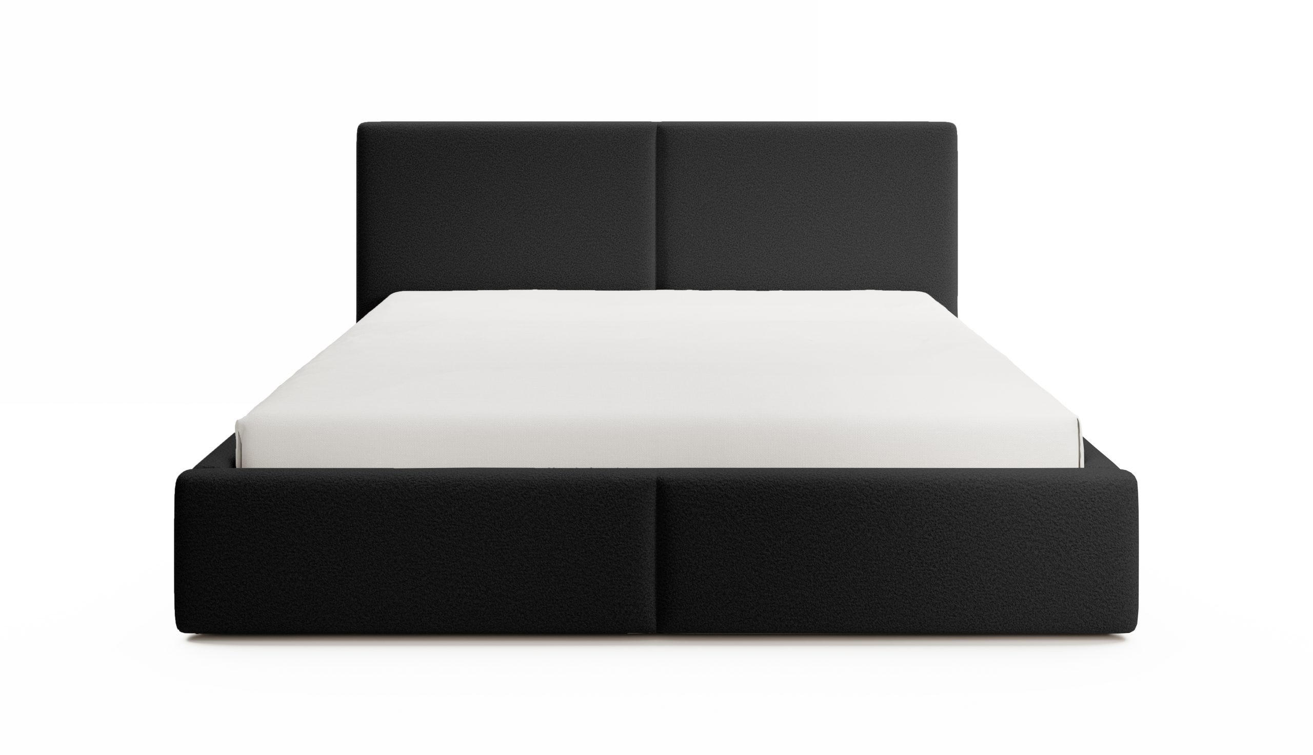 POLSTERBETT Toreira Slim 140x200 cm Schwarz - Schwarz, Holz/Textil (140/200cm) - Fedve