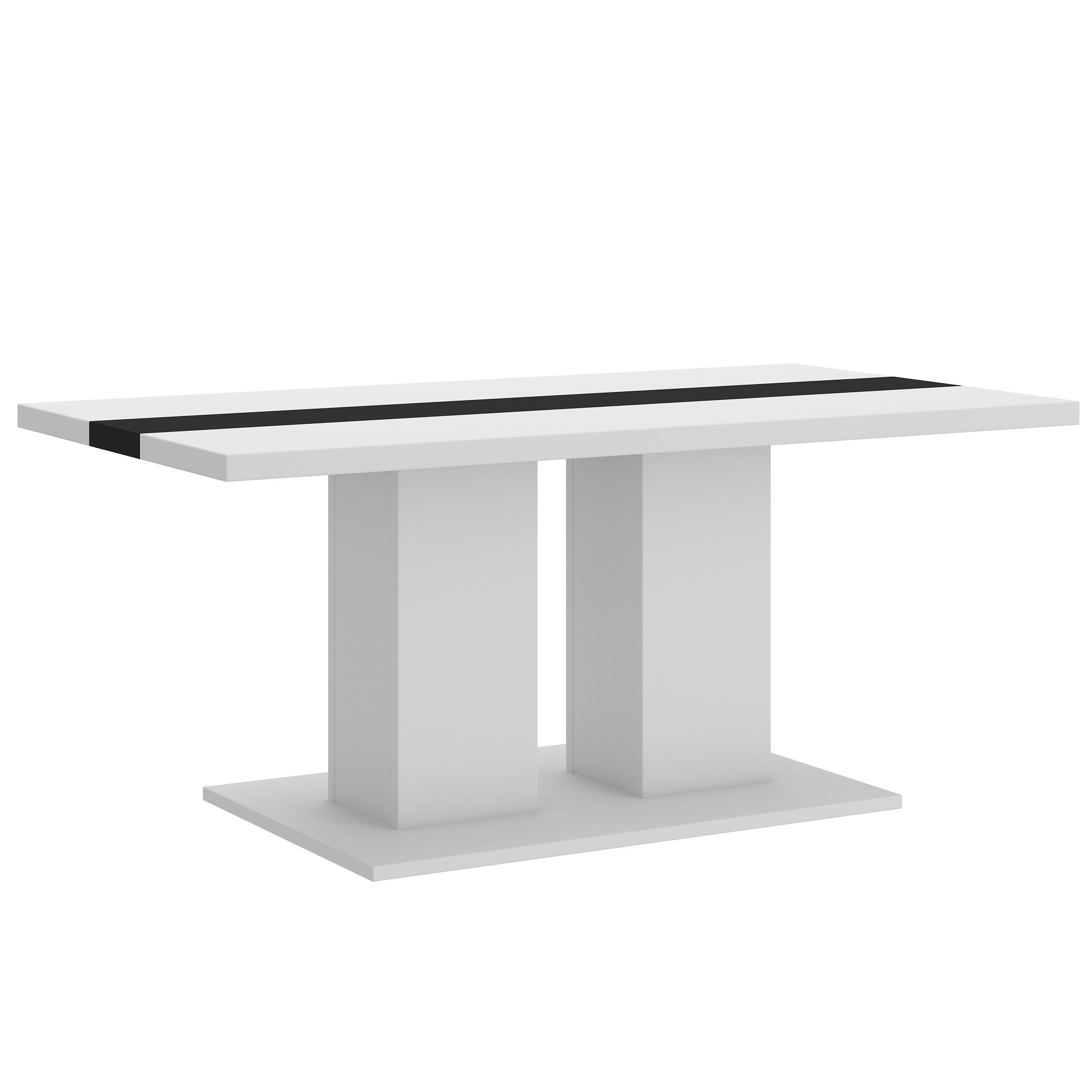 COUCHTISCH CASTELLA 110/52,7/60 cm Weiß - Weiß, Holzwerkstoff (60/110/52.7cm) - MASSENO