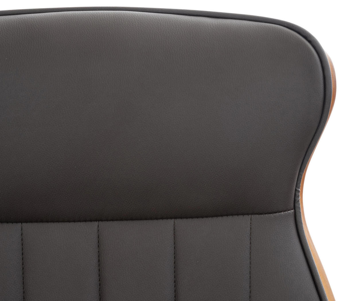 BÜROSTUHL Mellow, Kunstleder Walnuss/Braun - Braun, Textil/Metall (64/132/65cm) - TPFLiving