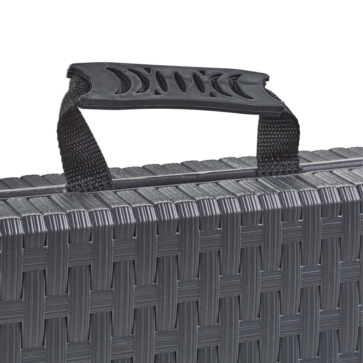 GARTENTISCH - Grau, Kunststoff/Metall (74/180/72cm) - Relaxdays