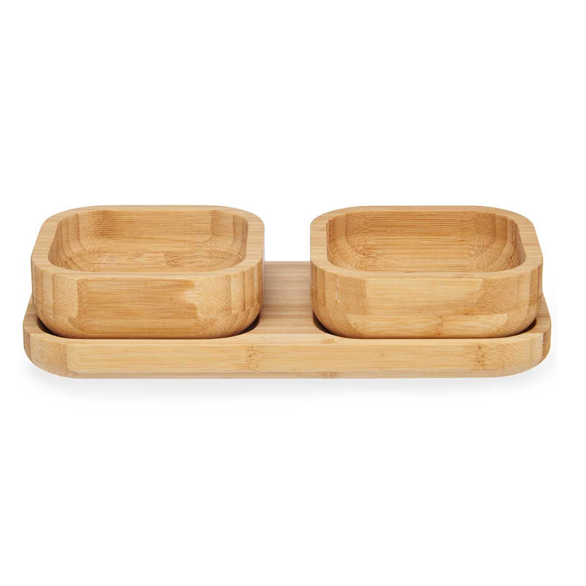 HOLZSCHALEN Bambusbrett 11/23/4,5 cm 3er-Set - Braun, Naturmaterialien (23cm) - Kinvara