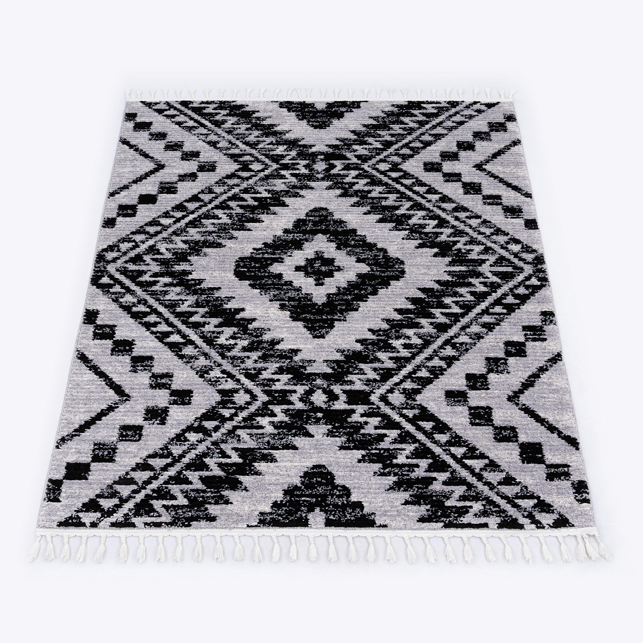 KURZFLORTEPPICH 160/230 cm Epperson 945 - Schwarz, Textil (160/230cm) - Paco Home