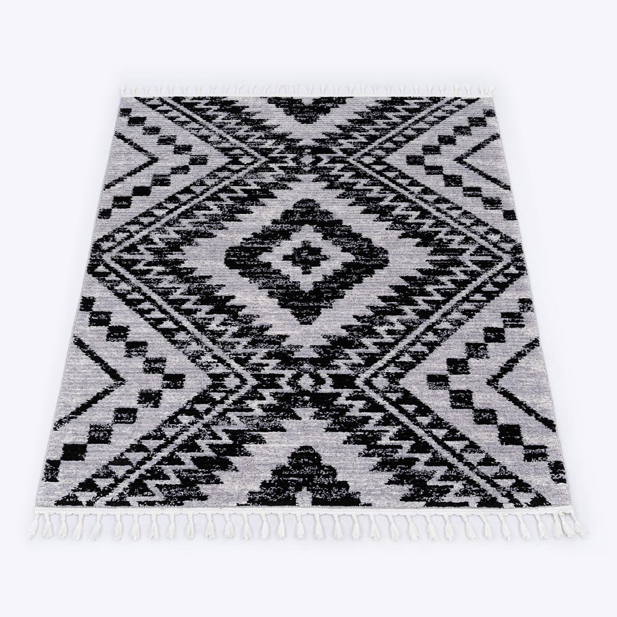 KURZFLORTEPPICH 160/230 cm Epperson 945 - Schwarz, Textil (160/230cm) - Paco Home