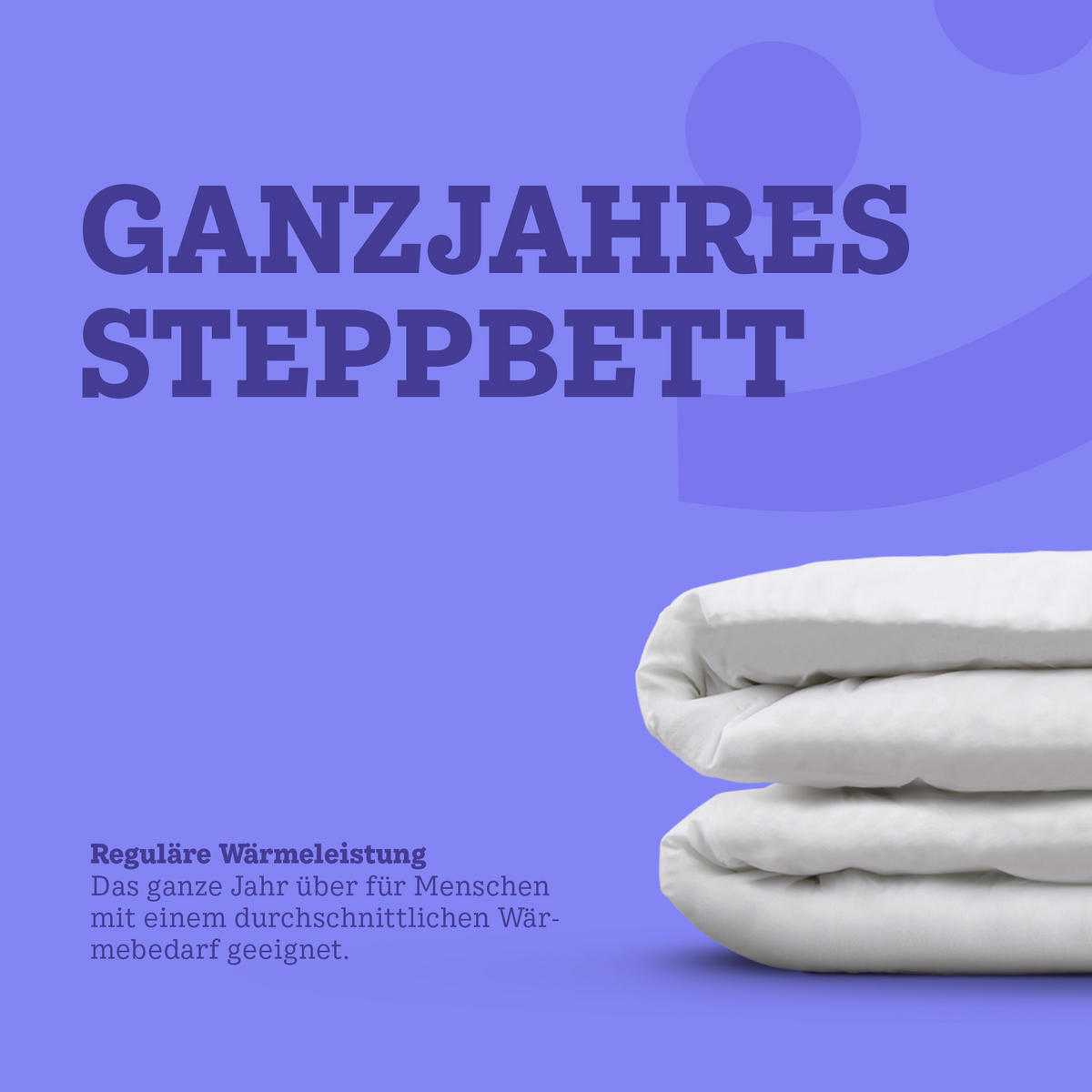 STEPPBETT Ganzjahr ca. 135 x 200 cm - Weiß, Textil (135/200cm) - Bestlivings