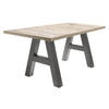 ESSTISCH ausziehbar Elia 3 160 x 90 x 75 Esszimmertisch Graphit/Sandeiche - Naturfarben, Holz (160/90/75cm) - 58aufmkessel