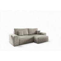 ECKSOFA Arona Xs Mit Schlaffunktion - Beige, Holzwerkstoff/Textil (255/148cm) - Fun Möbel