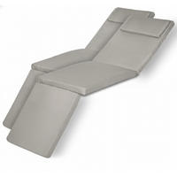DECKCHAIRAUFLAGE Loftlux DC 175x45x5cm Hellgrau (2tlg) - Hellgrau, Textil (45/10/175cm) - Beautissu 