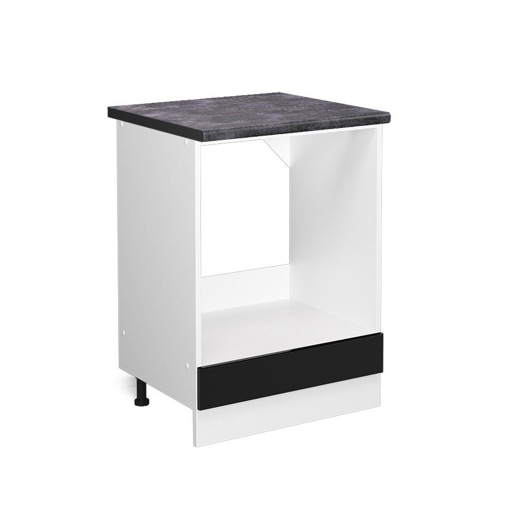 Vicco SKŘÍŇKA NA VESTAVĚNOU TROUBU R-Line Černý vysoký lesk 60 cm , PD Antracit