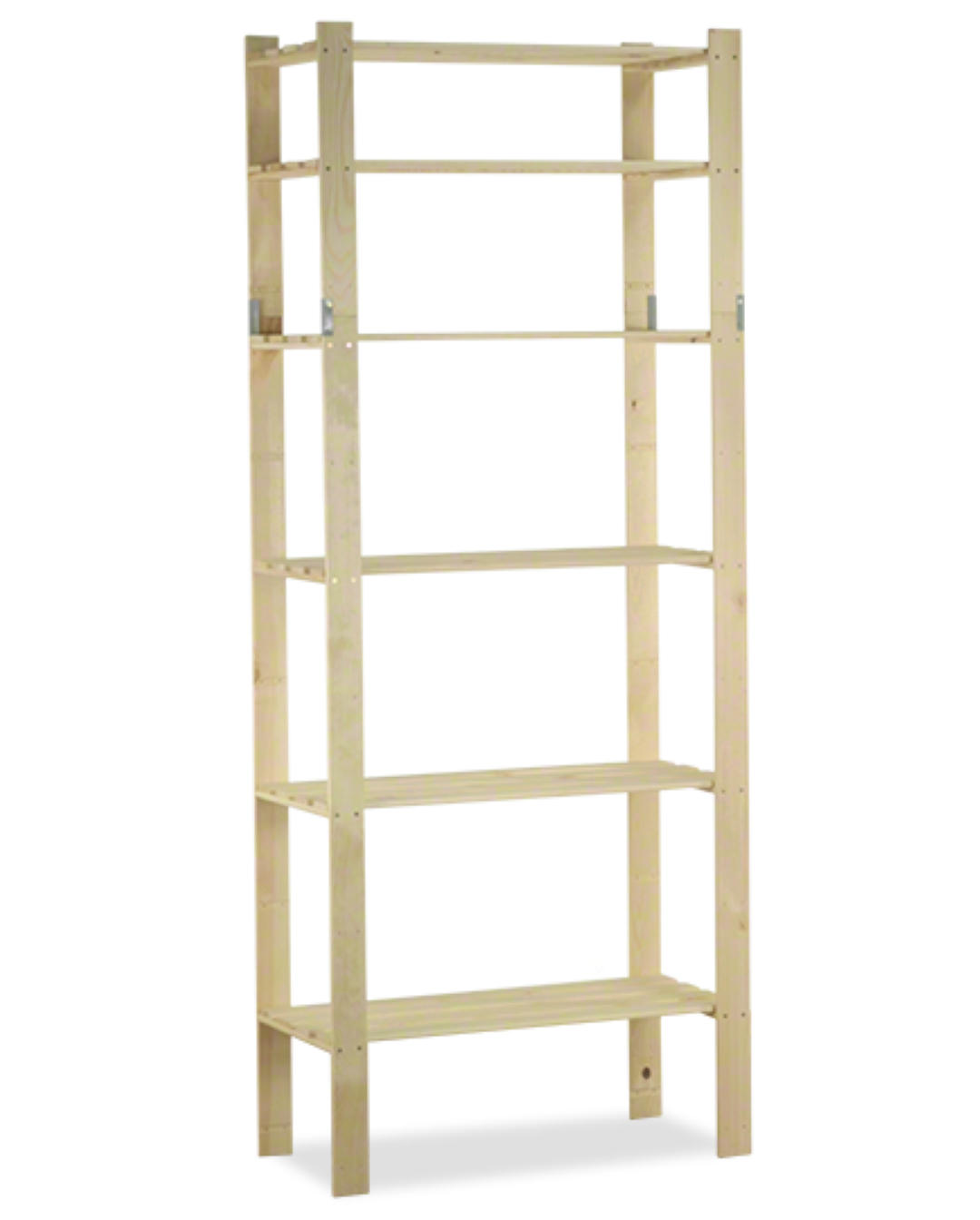 HOLZREGAL PINEPEAK 200x80x38cm 6 Fachboden 1,2cm dickes Kiefernholz Natur - Naturfarben, Holz (80/200/38cm) - PROREGAL