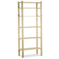 HOLZREGAL PINEPEAK 200x80x38cm 6 Fachboden 1,2cm dickes Kiefernholz Natur - Naturfarben, Holz (80/200/38cm) - PROREGAL