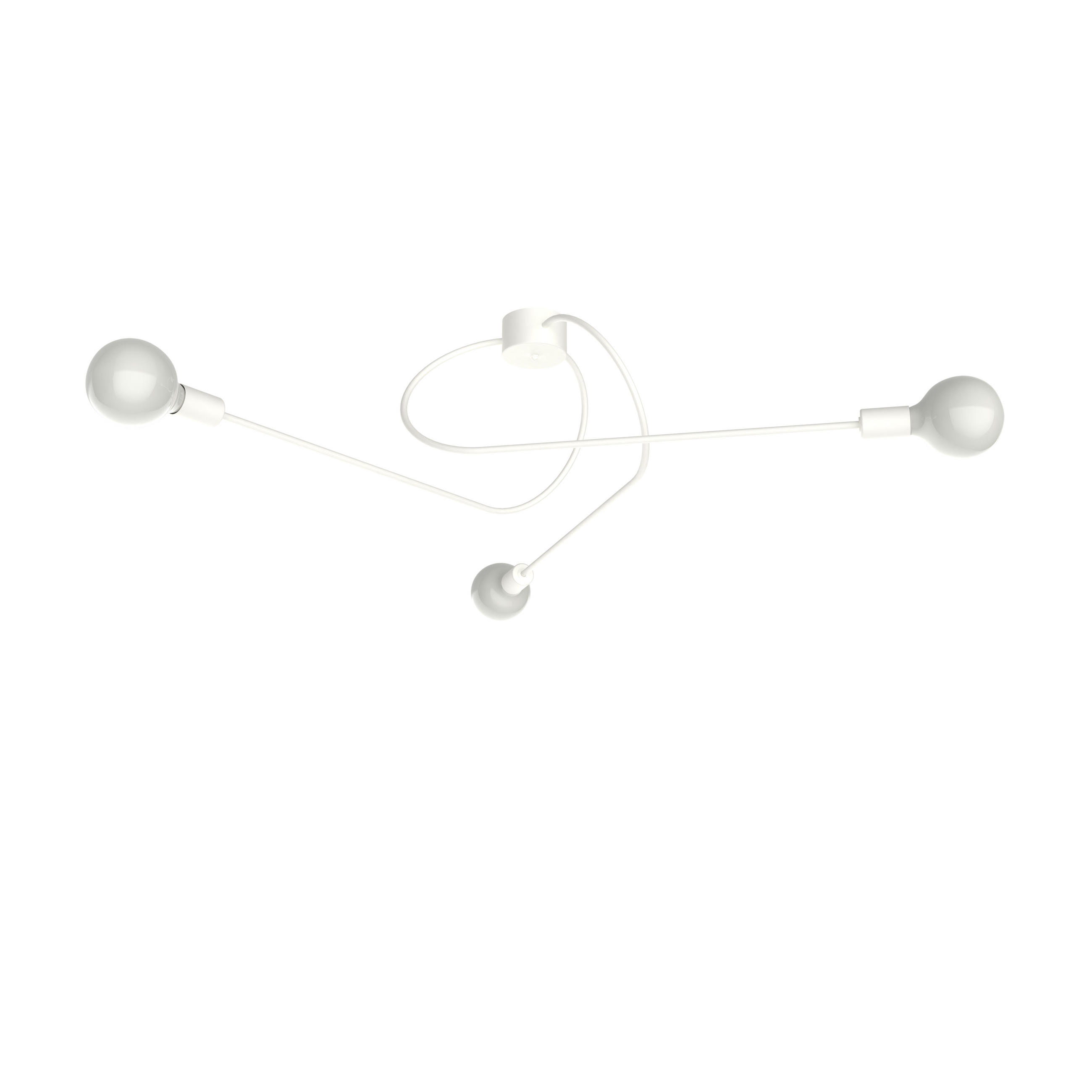DECKENLEUCHTE Elica - Weiß, Metall (80/80/30cm) - Lumicom