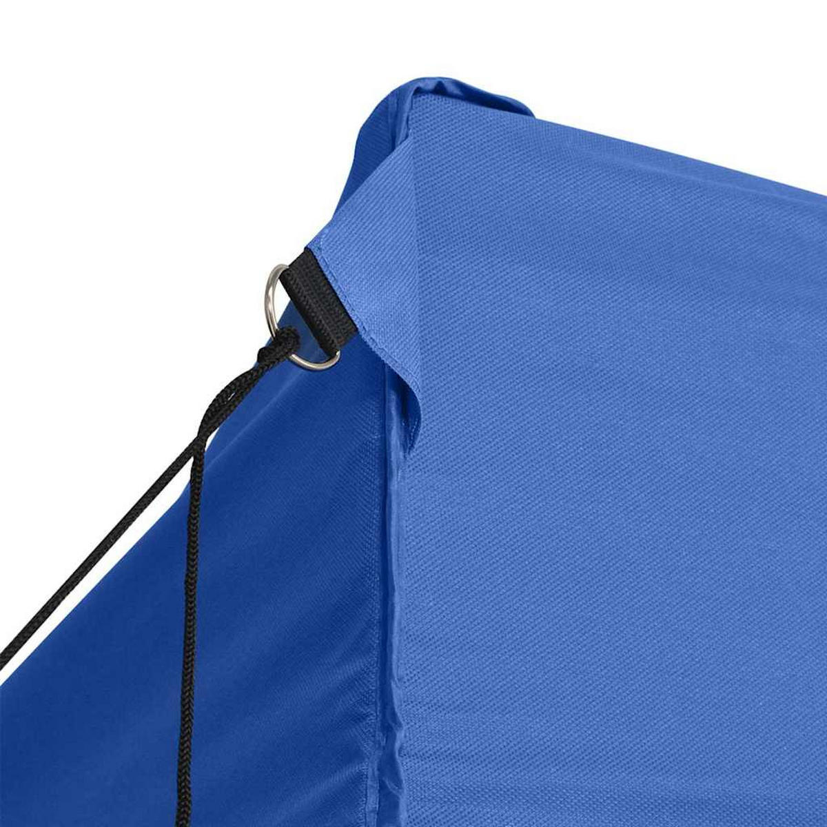 PROFI-PARTYZELT Faltbar Mit 3 Seitenwänden 3/4M Stahl Blau - Blau, Textil (280/315/410cm) - vidaXL
