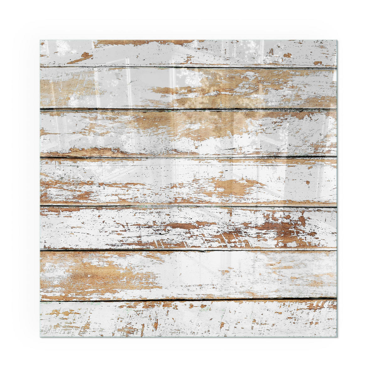 GLASPLATTE für Kamin 50x50 cm - Weiß, Glas (50/50/0.4cm) - TULUP