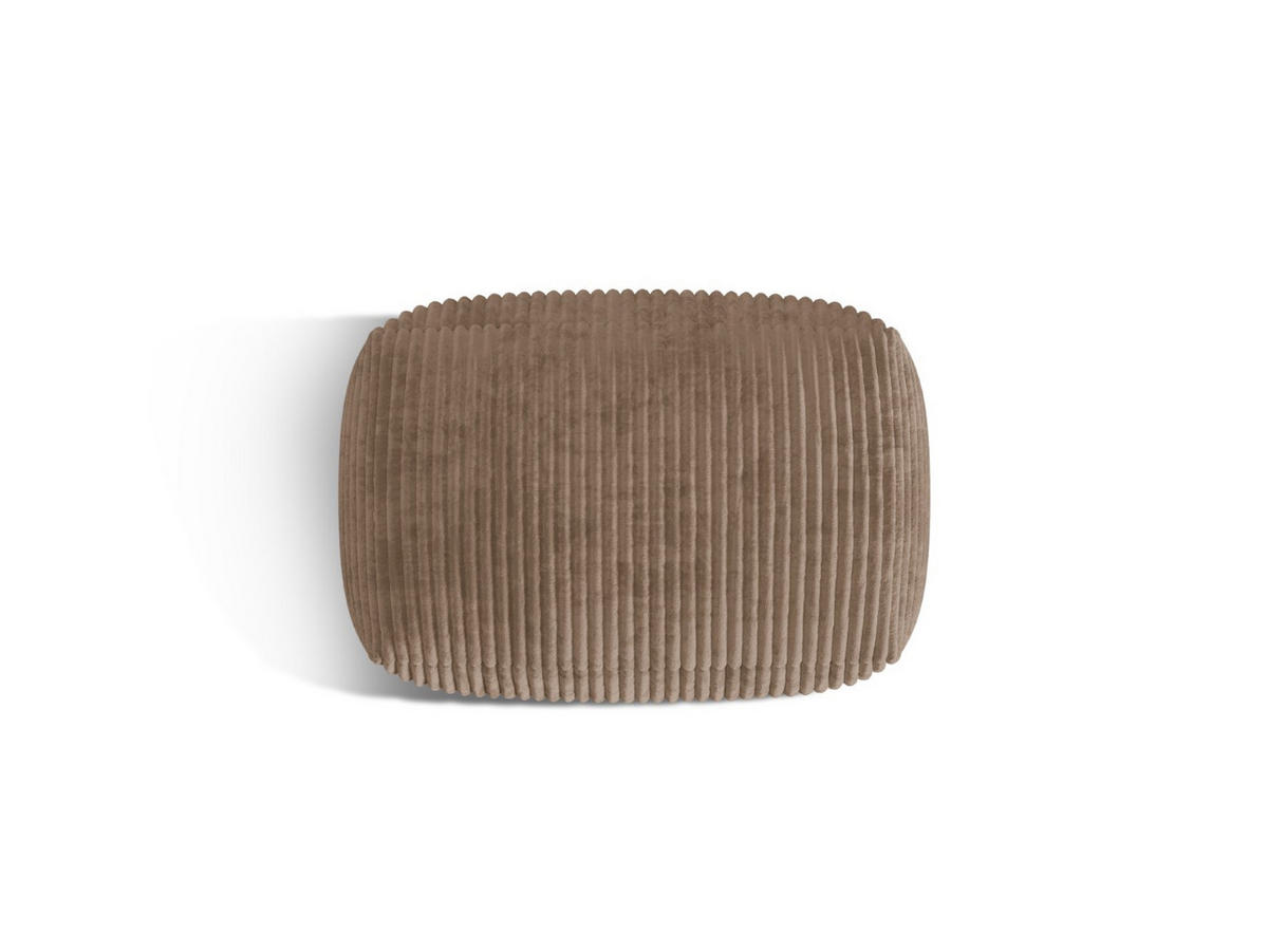 POUF Martina aus Cord eichel - Rotbraun, Textil (65/44/95cm) - Micadoni