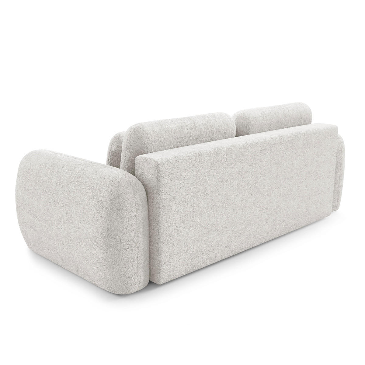SOFA Cesar 3 Sitzplätze Weiß - Weiß, Holz (266/95/110cm) - Petits-meubles