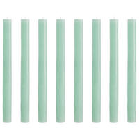 STABKERZE (8er-Set) Rustic - Mintgrün, Paraffin (2.2/24/2.2cm) - Butlers