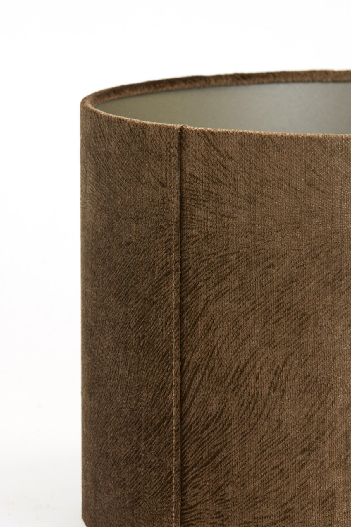 LAMPENSCHIRM Lubis Braun Ø20/15 cm - Braun, Textil (20/20/15cm) - Light & Living