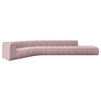 ECKSOFA modulares Sofa Tilmo-L2 - 490x194x70 cm Rosa - Rosa, Holzwerkstoff/Textil (490/194cm) - ALTDECOR