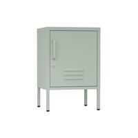 NACHTSCHRANK mit Tür Grün 40/35/60 - Grün, Metall (40/60/35cm) - Mobili Rebecca