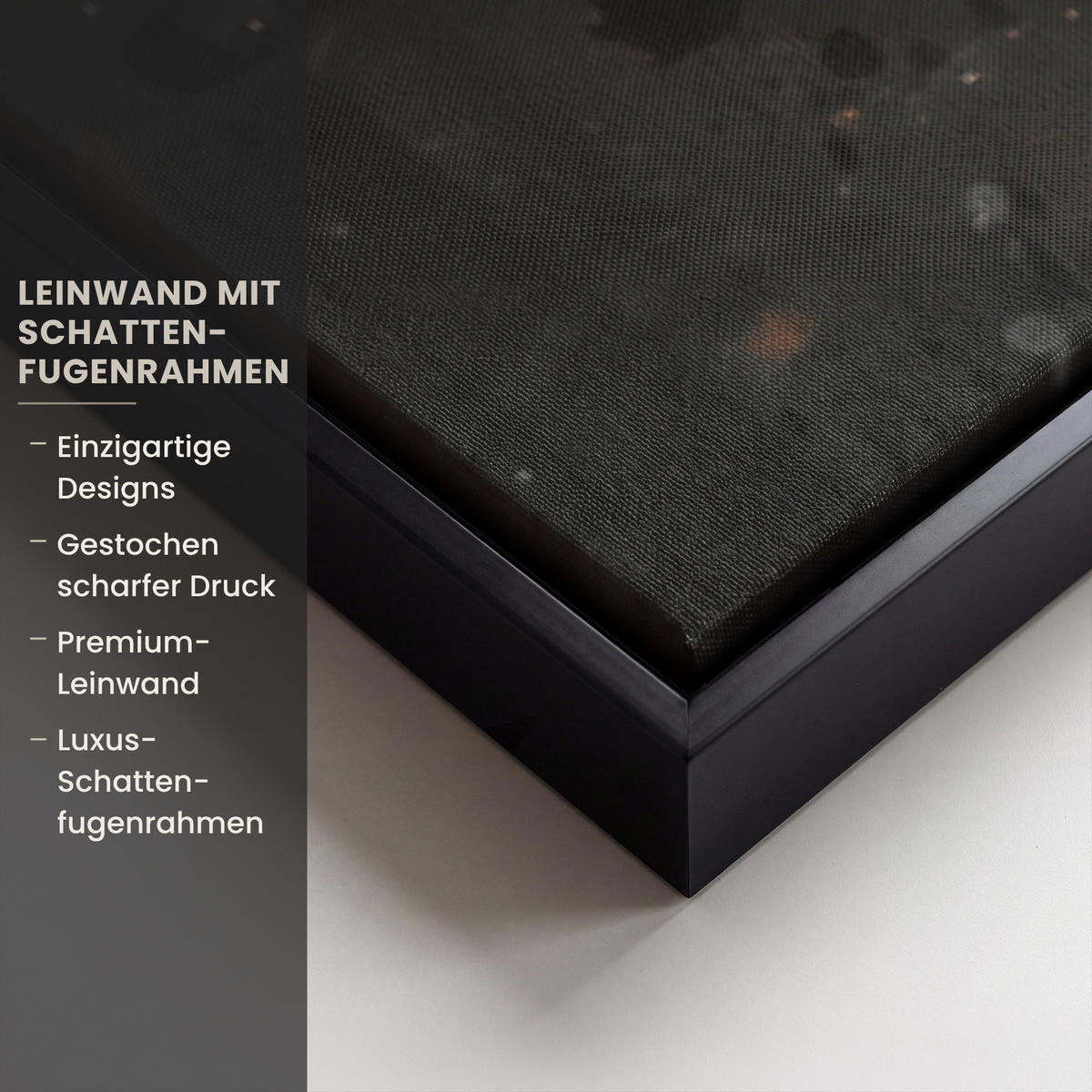 LEINWAND Bilder mit Rahmen - Tiger - Tiere - Porträt - Luxus - Schwarz - 100x150 - Braun, Textil (100/150cm) - MuchoWow