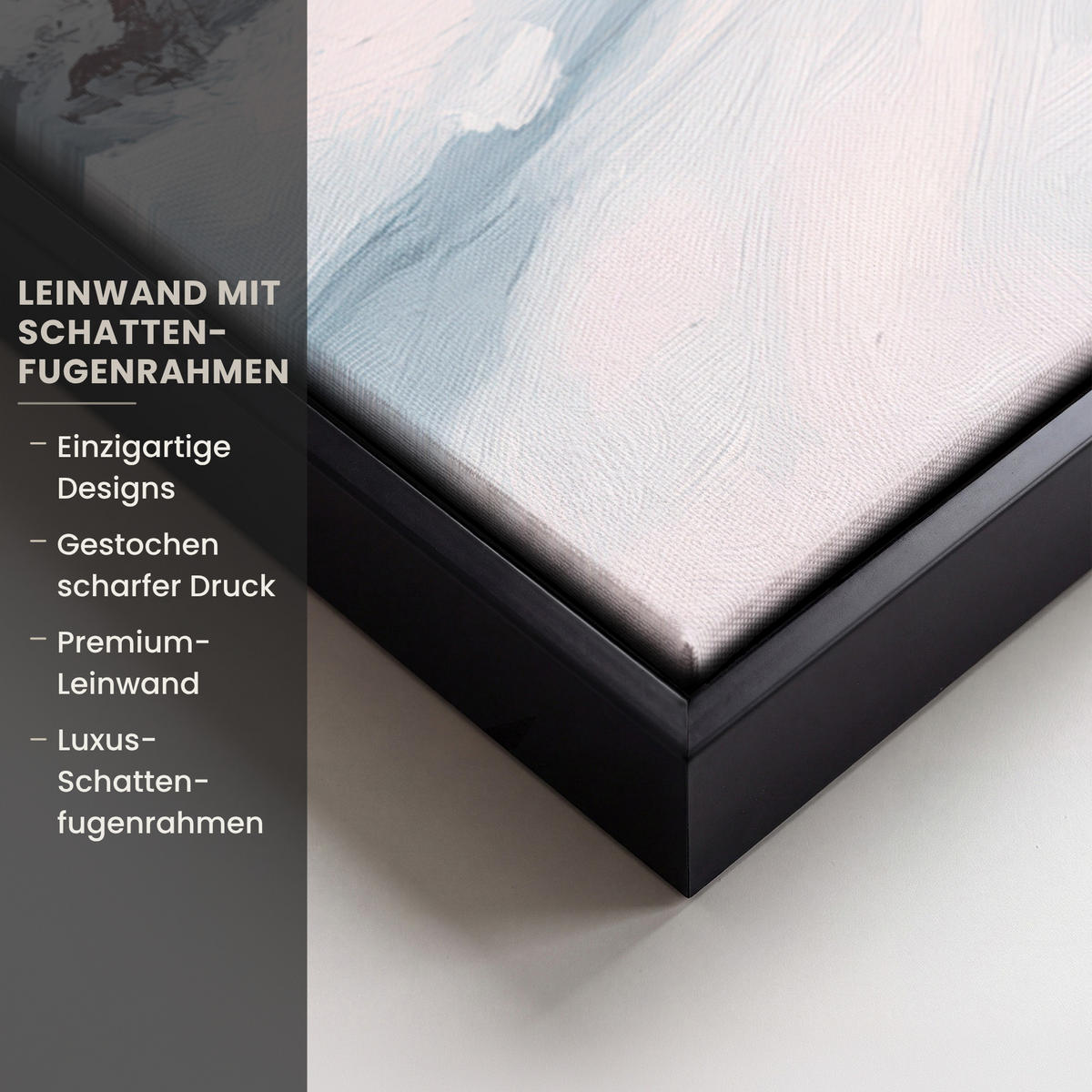 LEINWAND Bilder mit Rahmen - Weihnachtsdorf - Rosa - Winter - Schnee - Häuser - 40x60 - Altrosa, Textil (40/60cm) - MuchoWow