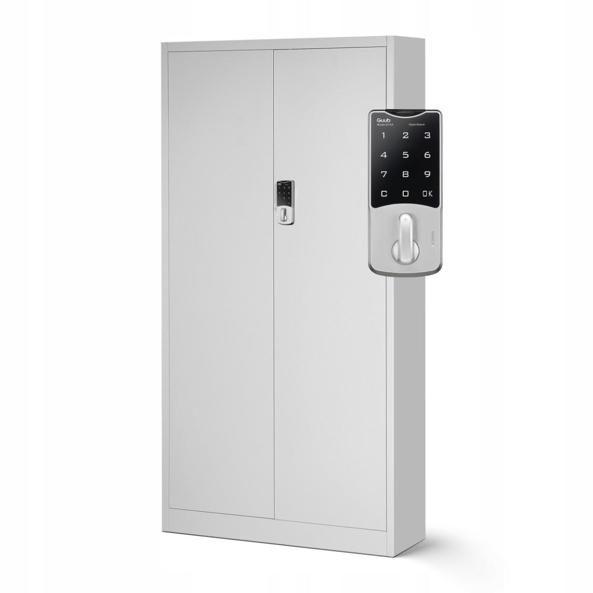 AKTENSCHRANK Daniel - Grau, Metall (90/185/40cm) - Jan Nowak