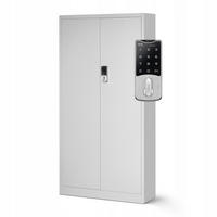 AKTENSCHRANK Daniel - Grau, Metall (90/185/40cm) - Jan Nowak