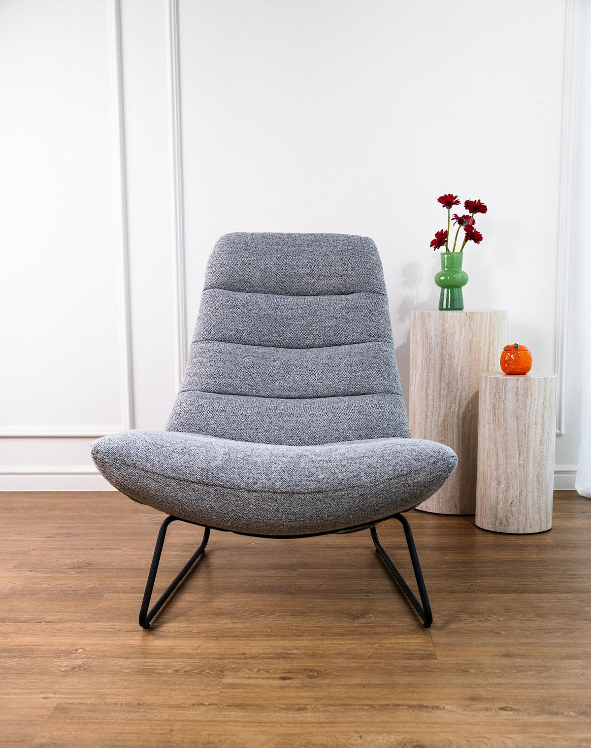 SESSEL Forgents Grau - Grau, Textil/Metall (82.5/97/93cm) - Selsey