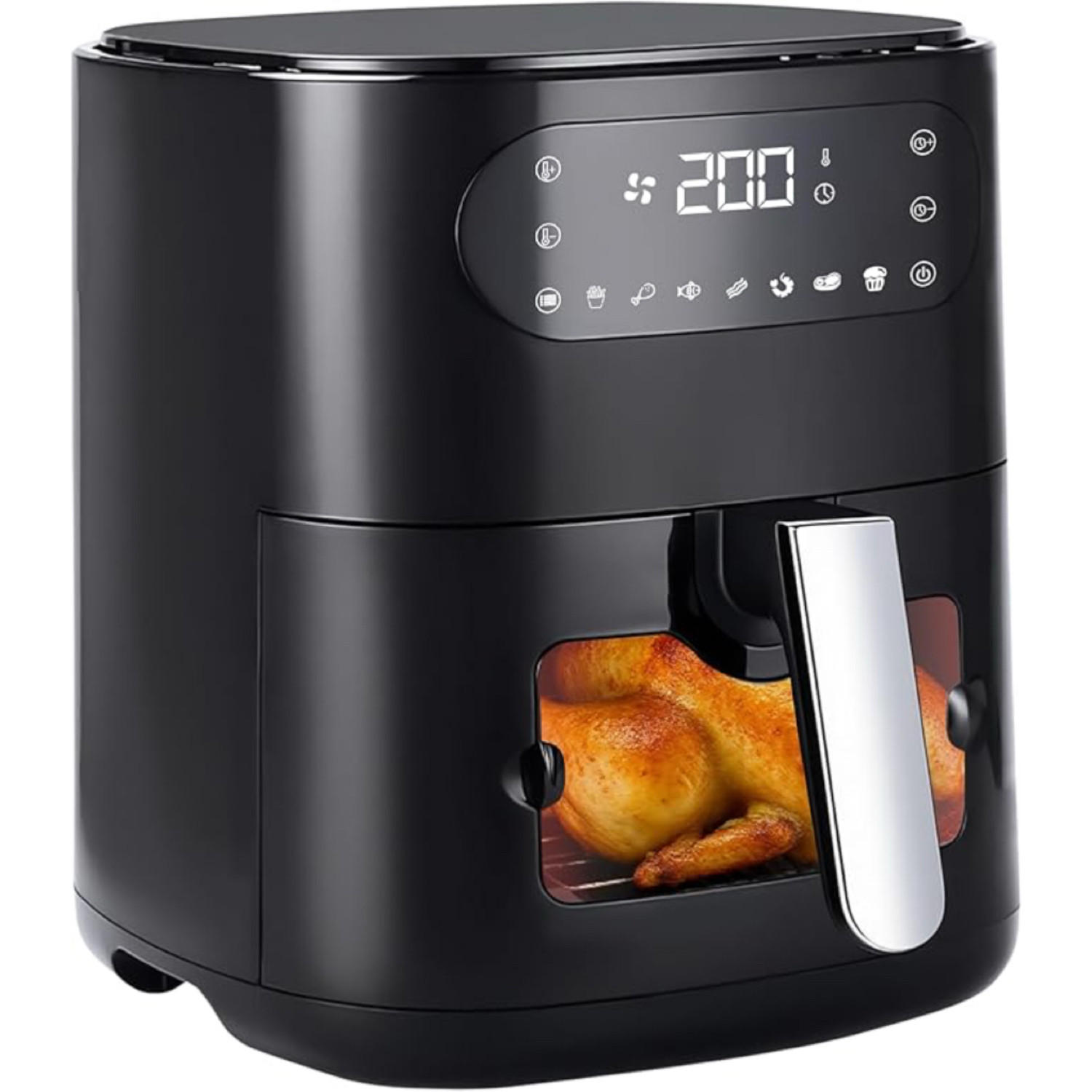 HEISSLUFTFRITTEUSE Aerochef 36.0/29.0/33.0 cm - Schwarz, Metall (29/33/36cm) - ZMH