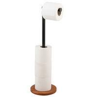 PAPIERSTÄNDER mit Griff 2-in-1 Serro 17/17/67 cm - Braun, Metall (17/67/17cm) - Wenko