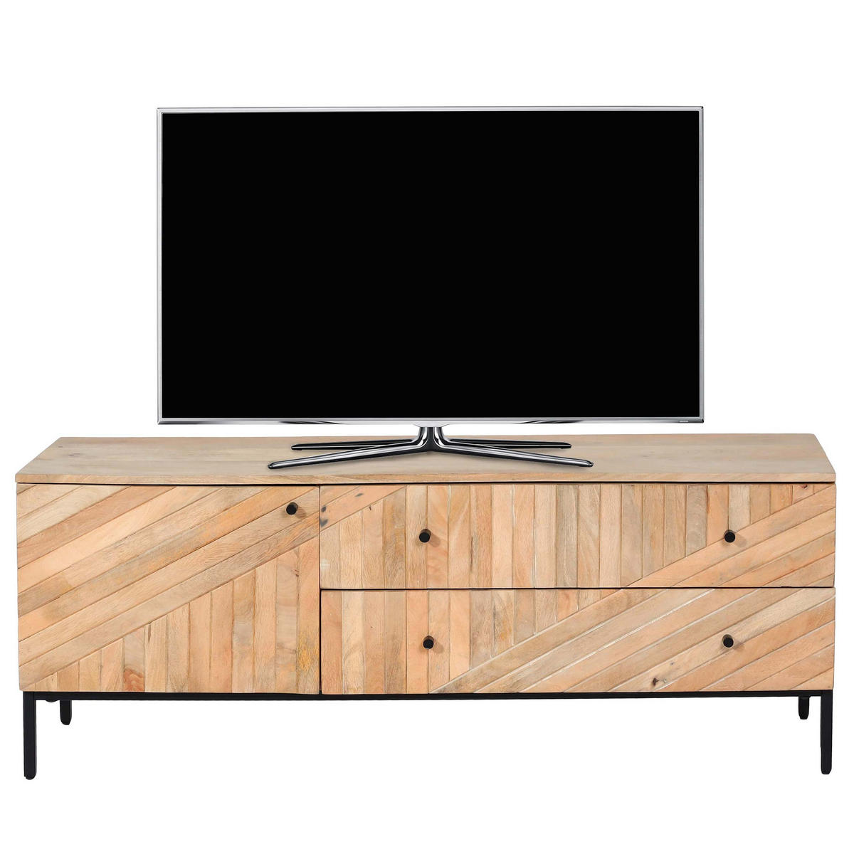 TV-RACK Beige - Beige, Holz (145/56/43cm) - MCW